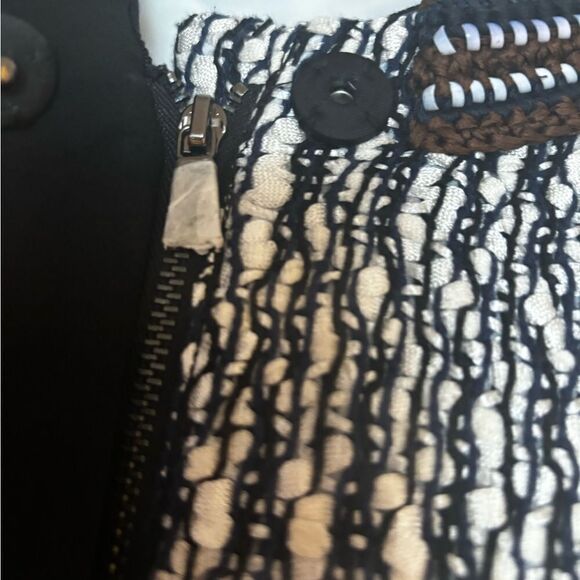 Tory Burch Chanel tweed dress suit coat embroidered jacket rare blazer sweater - Picture 4 of 10